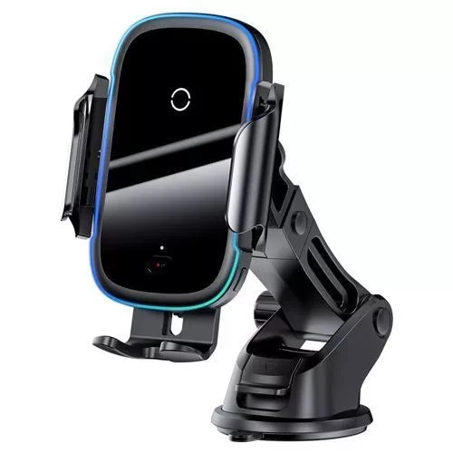 Автомобильный держатель с беспроводной зарядкой Baseus Light Electric Car Holder Wireless Charger 15W - фото 1 - id-p145038291