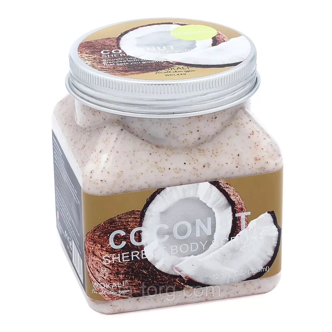 Скраб для тела Sherbet Body Scrub Wokali (кокосовый) - фото 1 - id-p119436326