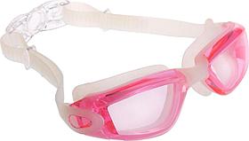 Очки для плавания, серия "Комфорт+", розовые, цвет линзы - прозрачный