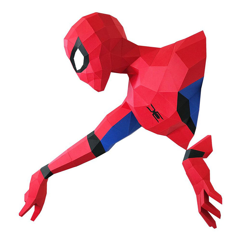 Человек-паук. 3D конструктор - оригами из картона - фото 3 - id-p168502790