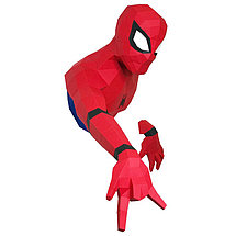 Человек-паук. 3D конструктор - оригами из картона, фото 2