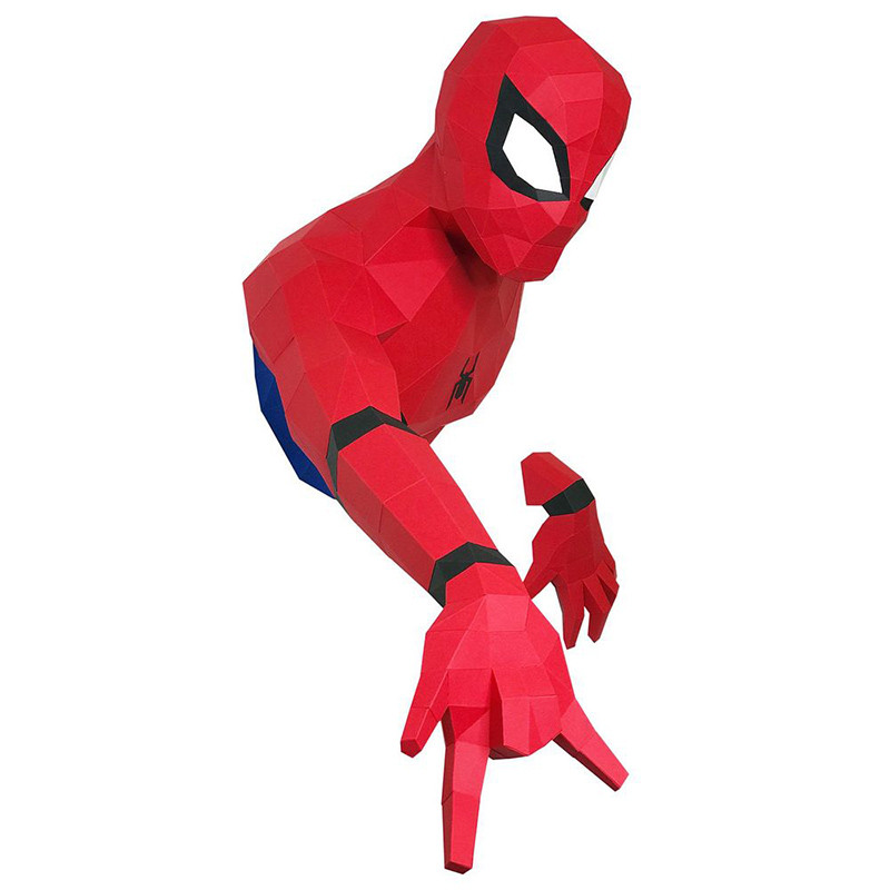 Человек-паук. 3D конструктор - оригами из картона - фото 4 - id-p168502790