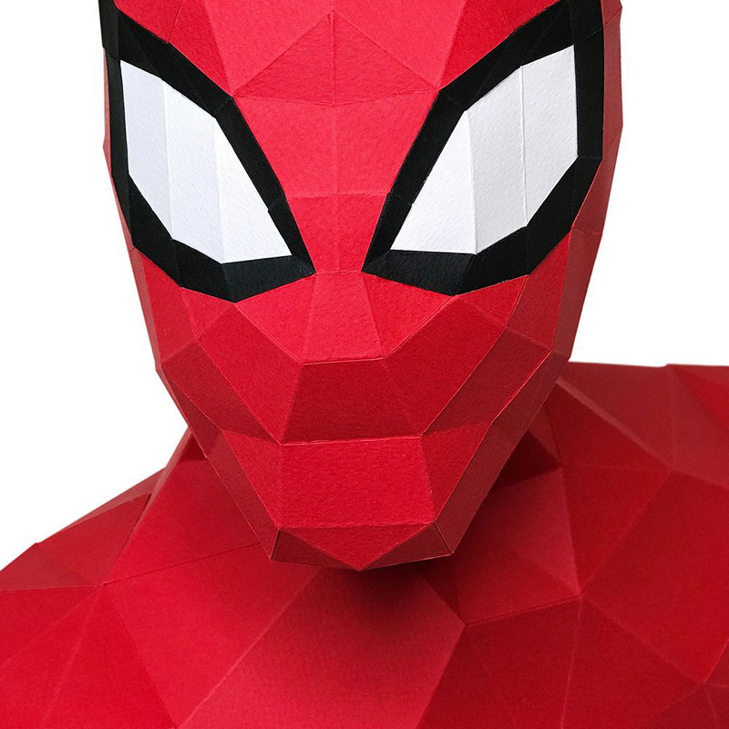 Человек-паук. 3D конструктор - оригами из картона - фото 6 - id-p168502790
