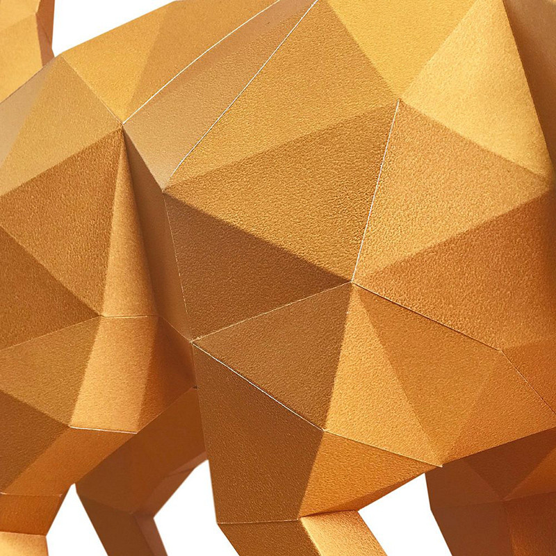Кот Рыжик. 3D конструктор - оригами из картона - фото 6 - id-p168502791