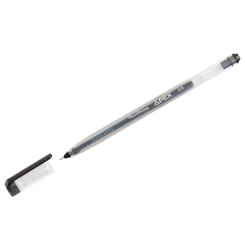 Ручка гелевая Berlingo "Apex", черная, 0,5мм CGp_05151