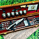 Набор для шашлыка и гриля в чемодане Царский 2 Кизляр России 18 предметов Brown Скорпион, фото 5