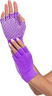 Перчатки противоскользящие для занятий йогой, фиолетовые, фото 1