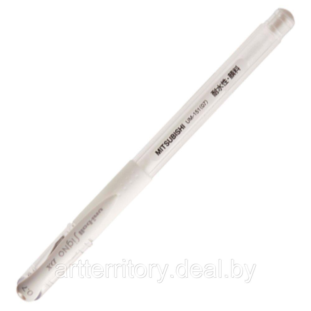 Ручка гелевая Mitsubishi Pencil UM-151, 0.7 мм. (белая)
