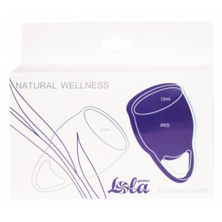 Набор менструальных чаш Natural Wellness Magnolia Iris Blue - фото 3 - id-p168503250