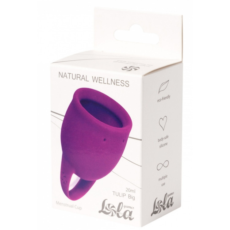 Менструальная чаша Natural Wellness Wellnes Tulip Pink 20 мл - фото 1 - id-p168503251