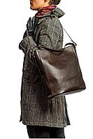 Женская осенняя кожаная коричневая сумка Souffle 116 0103 без размерар.