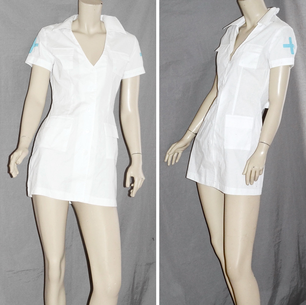 Платье "Медсестра" на размер S EUR 36-38 наш 42-44