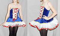 Платье карнавально-танцевальное сценическое с пышной юбкой