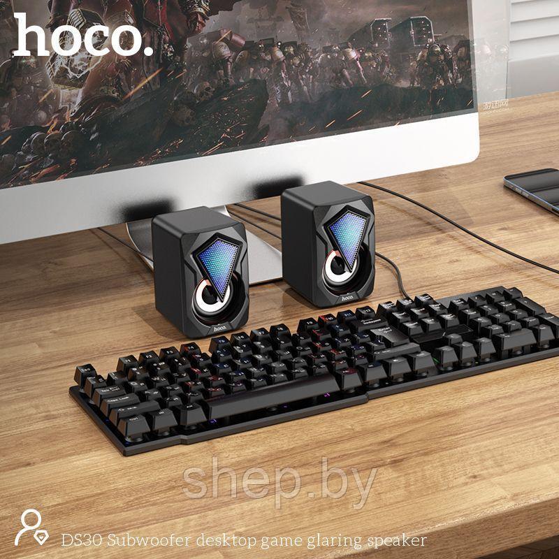 Акустическая 2.0 система Hoco DS30 цвет: черный - фото 4 - id-p168521881
