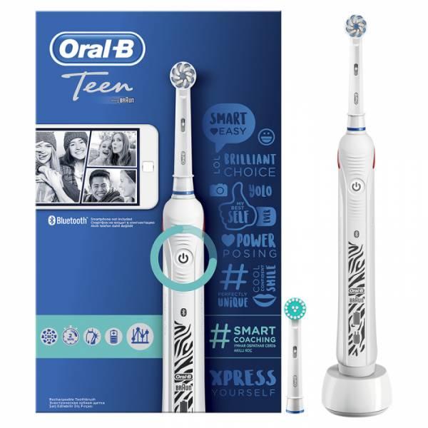 Электрическая зубная щетка Braun Oral-B Smart 4 4000N Teen D601.523.3 (белый)