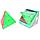 Пирамида YJ YuLong Flower Pyraminx / Пирамидка / немагнитная / цветной пластик / без наклеек / Вай Джей, фото 5