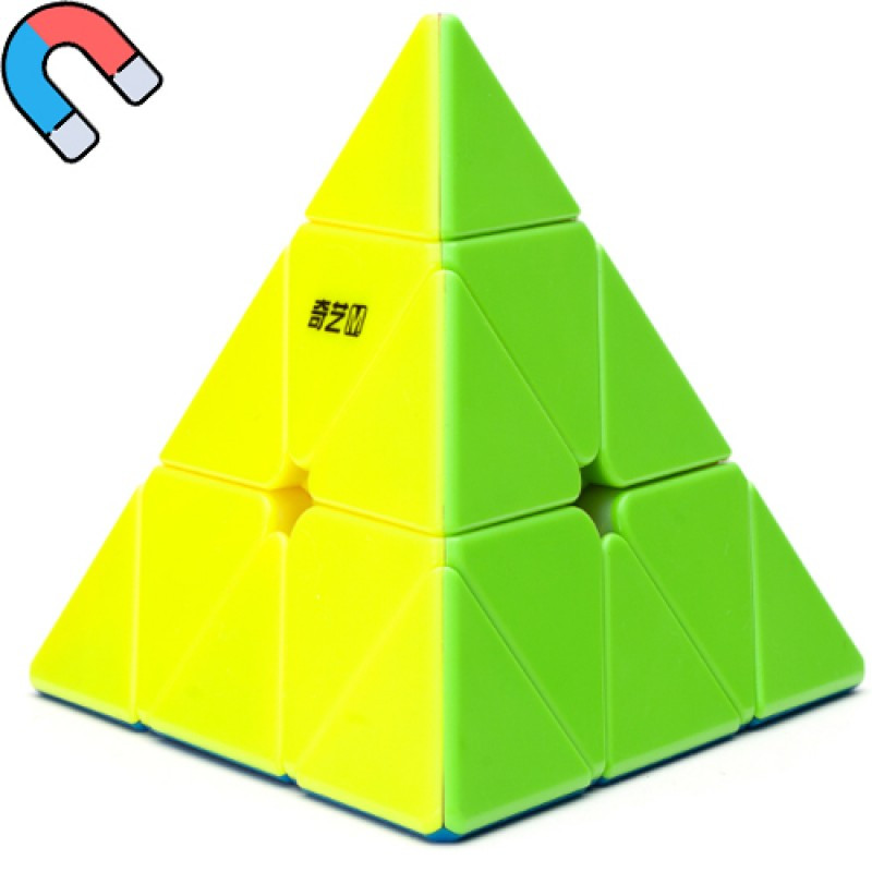 Пирамида MoFangGe MS M Pyraminx / Пирамидка / цветной пластик / магнитная / без наклеек / Мофанг