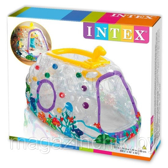 Надувной детский игровой домик Субмарина с мячиками (10 штук) Intex 48664 - фото 1 - id-p18565858