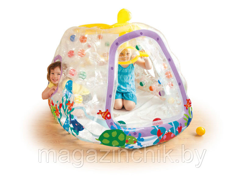 Надувной детский игровой домик Субмарина с мячиками (10 штук) Intex 48664 - фото 2 - id-p18565858