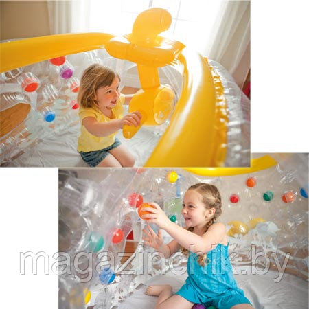 Надувной детский игровой домик Субмарина с мячиками (10 штук) Intex 48664 - фото 3 - id-p18565858