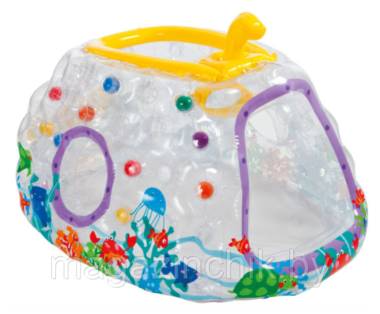 Надувной детский игровой домик Субмарина с мячиками (10 штук) Intex 48664 - фото 4 - id-p18565858