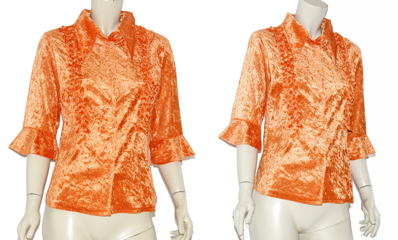 Блузка-рубашка карнавально сценическая яркая на размер EUR 38 наш 44