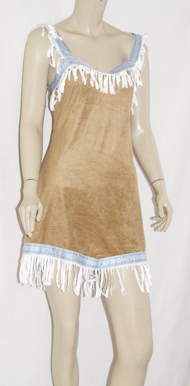 Платье карнавальное индейское "Покахонтас" на размер S - фото 1 - id-p168530962