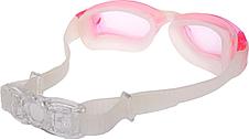 Очки для плавания, серия "Комфорт+", розовые, цвет линзы - прозрачный, фото 3