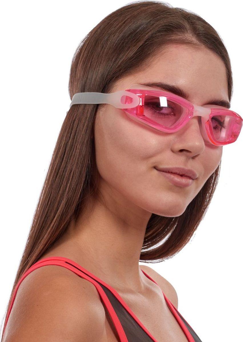 Очки для плавания, серия "Комфорт+", розовые, цвет линзы - прозрачный - фото 10 - id-p168531990