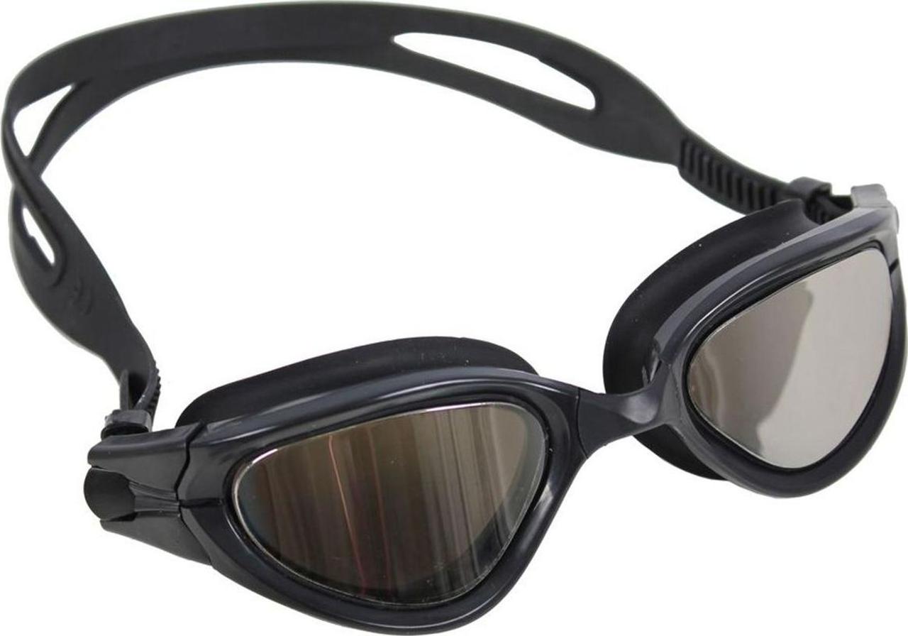 Очки для плавания, серия "Комфорт", черные, цвет линзы - зеркальный - фото 1 - id-p168531996