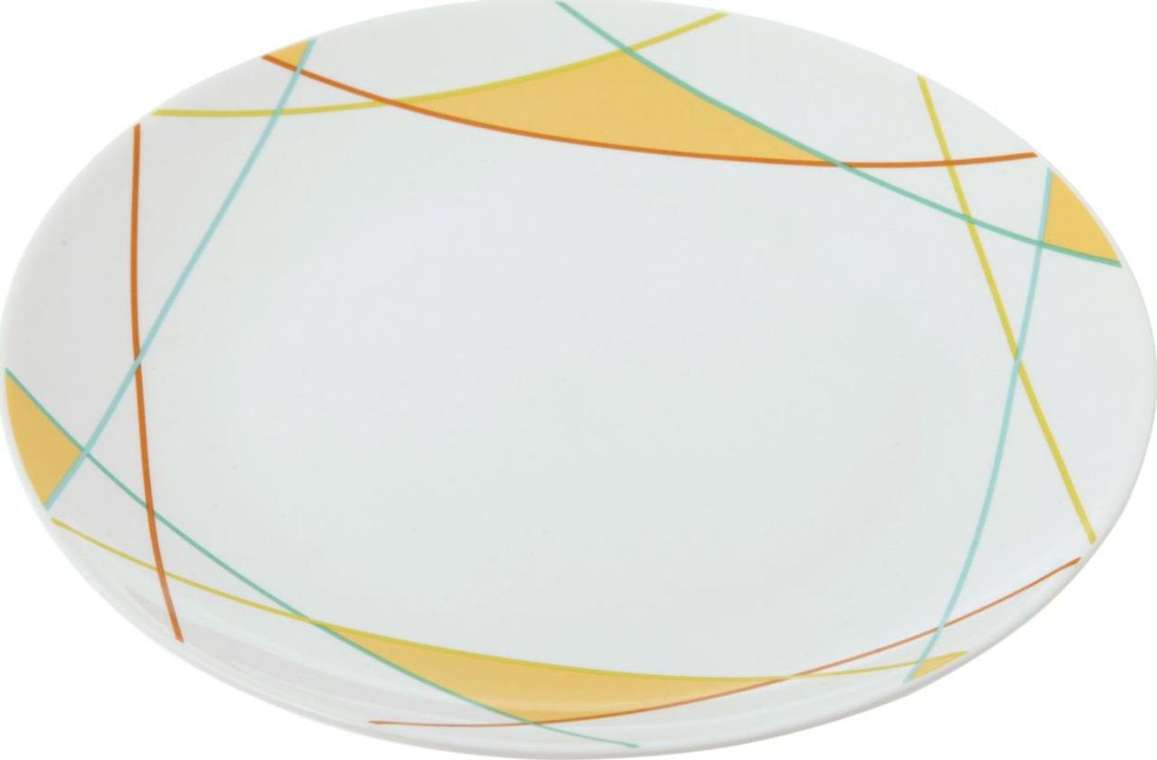 Тарелка обеденная d24см, Lateen, фарфор, разноцветный - фото 1 - id-p168532227