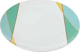 Тарелка обеденная d24см, Parallels, фарфор, разноцветный