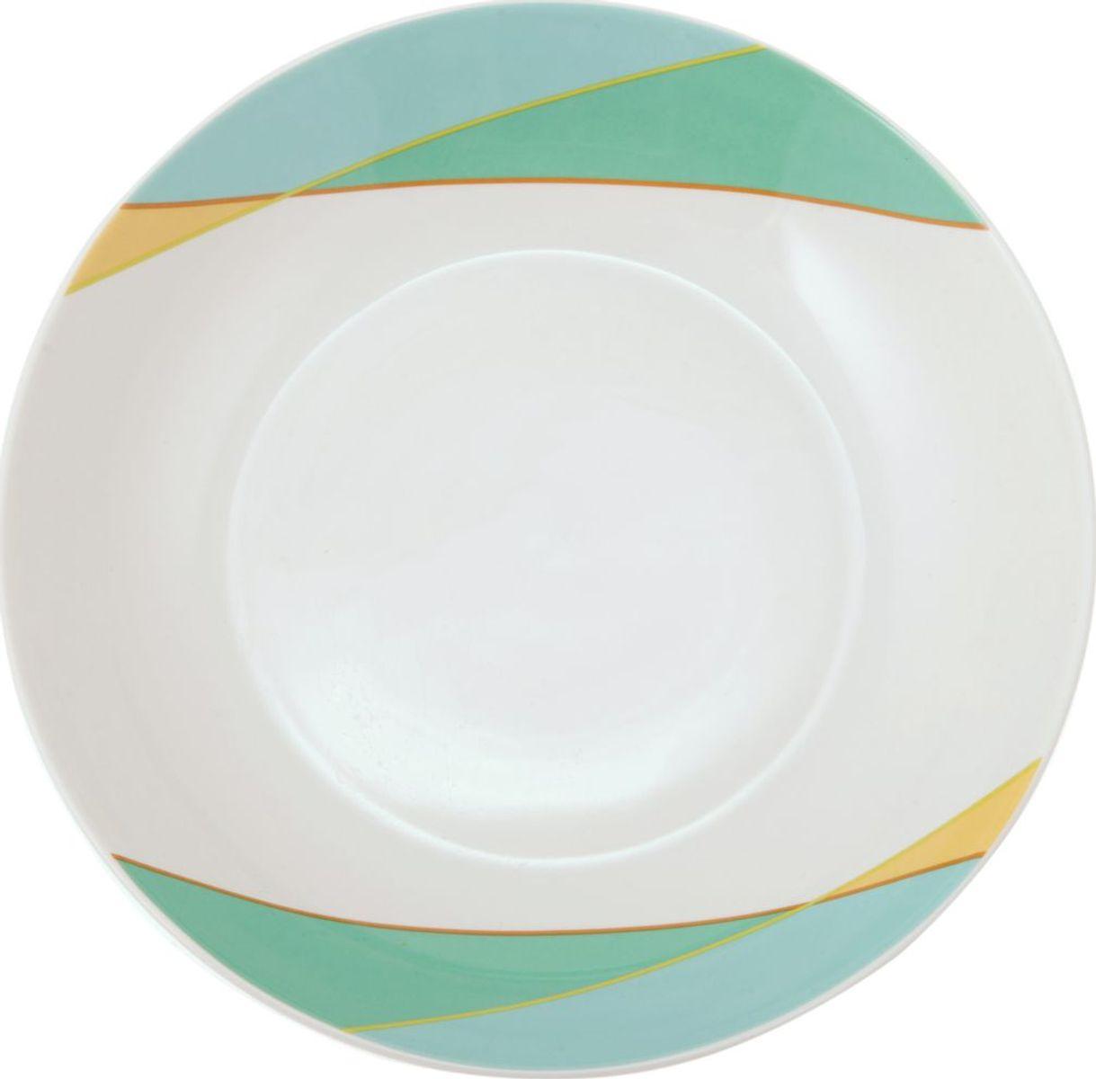 Тарелка суповая d20см, Parallels, фарфор, разноцветный - фото 3 - id-p168532230