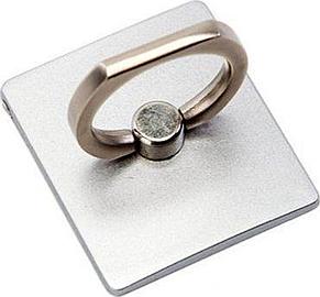 Кольцо-держатель и подставка для телефона и планшета, серебряное, фото 2
