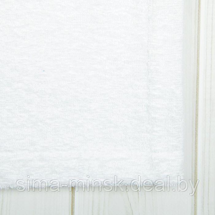 Халат мужской, шалька, размер 54, цвет белый, махра - фото 5 - id-p168538604