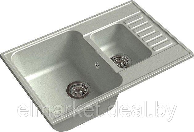 Мойка кухонная GranFest Quarz Z-21K серый - фото 1 - id-p168557518