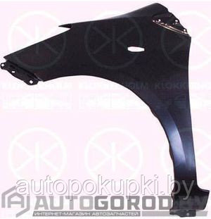 КРЫЛО ПЕРЕДНЕЕ (ЛЕВОЕ) Toyota Yaris II 2005-2012, хетчбек, с повторителем, PTY10215AL