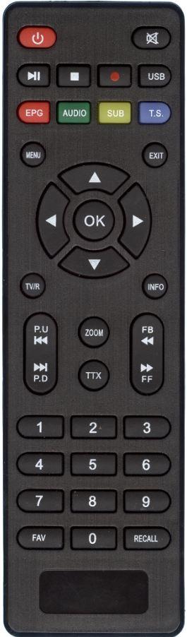 ПДУ для DiVisat HOBBIT BOX III ic DVB-T2 ( BAIKAL.(байкал) HD981) (серия HOB1646)