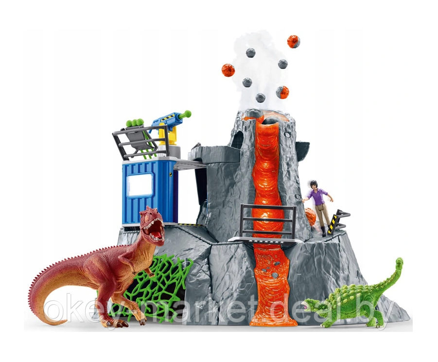 Игровой набор Schleich Большая экспедиция к вулкану - фото 6 - id-p168566384