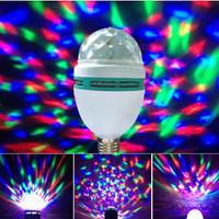 Новогодний светильник (ночник) вращающийся с цветомузыкой LED Full Color Rotating Lamp