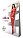 Красный комбинезон сетка c ажурным рисунком BS076, фото 3
