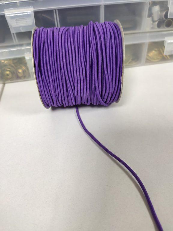 Эластичный шнур 2 мм фиолетовый - фото 1 - id-p148422961