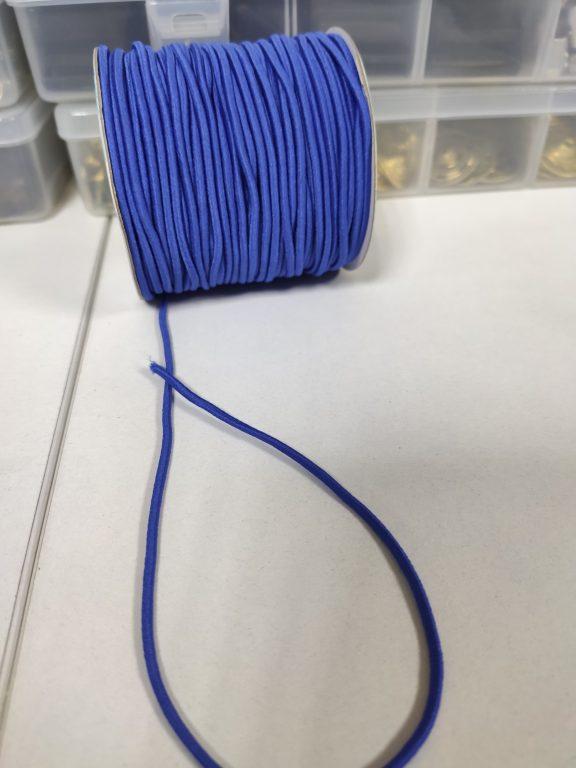 Эластичный шнур , диаметр 2 мм , синий