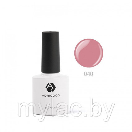 Цветной гель-лак ADRICOCO №040 пыльно-розовый, 8 мл.