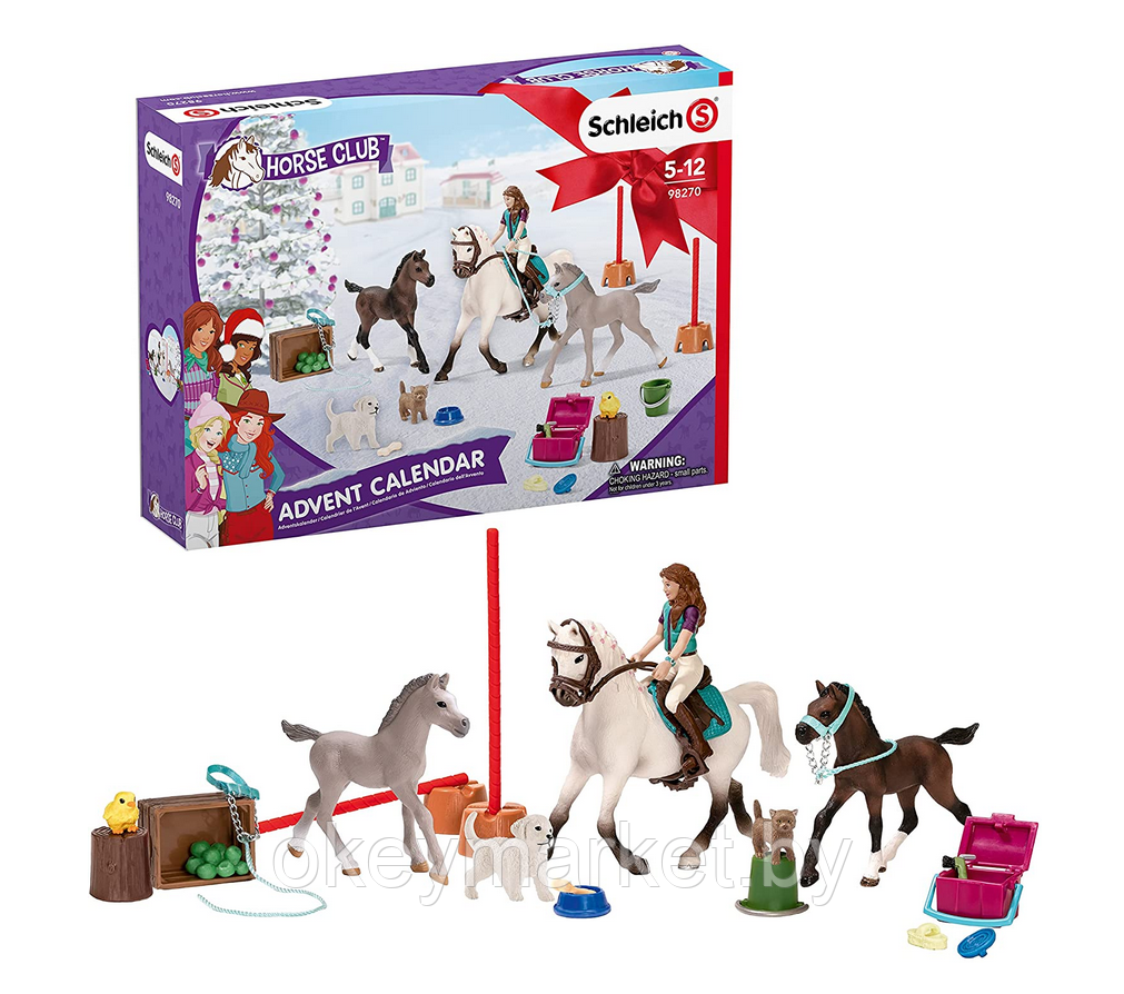 Набор фигурок Schleich Рождественский календарь Horse Club 2021 - фото 1 - id-p168576582