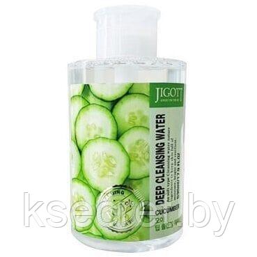 [JIGOTT] Жидкость для снятия макияжа ЭКСТРАКТ ОГУРЦА CUCUMBER Deep Cleansing Water, 530 мл - фото 1 - id-p168576585