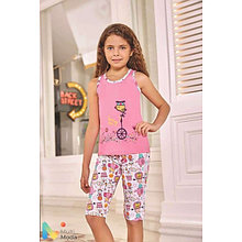 Пижама для девочки (майка+капри) модель 6557