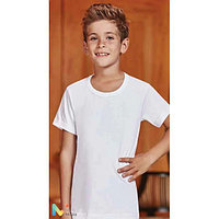 Бесшовная футболка для мальчика 140,146/72 белая BERRAK 1502
