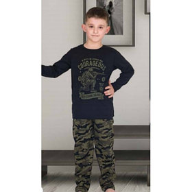 Костюм пижамный для мальчика (фуфайка,брюки) модель 3839