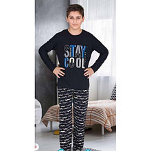 Костюм пижамный для мальчика (фуфайка,брюки) модель 3843